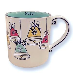 Spectrum Designz 20oz “Jolly”Christmas Bells Mug 2018 Excellent Condition
